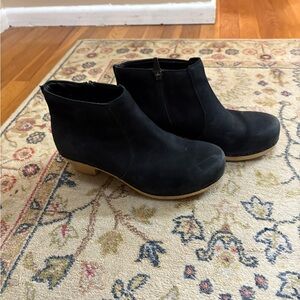 Dansko Black Clog Ankle Boots 8
